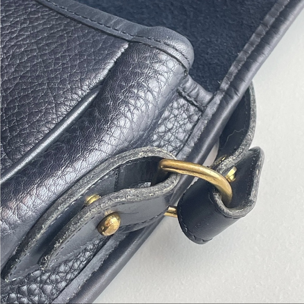 Dooney and Bourke AWL Leather Navy Blue Saddle crossbody Bag - Picture 9 of 15